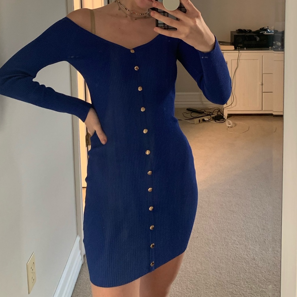 Royal Blue bodycon dress